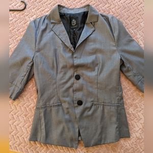 3/4 sleeve gray blazer